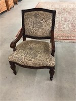 Gorgeous fireside chair with accents. Great