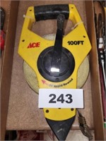 ACE 100' CLOTH RAPID REWIND TAPE MEASURE