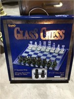 Glass Chess in box