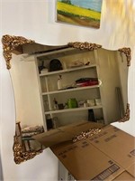 OFFSITE MELFORT: Large decorative mirror, Futon