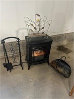 OFFSITE MELFORT: Electric Fire Place, Antique Mags