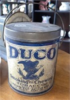 Vtg Duco Smoking and Chewing Tobacco Pail