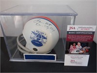 LAMAR HUNT SIGNED AUTO AFL MINI HELMET JSA COA