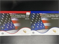 2014 U.S. Mint Uncirculated Coin Set