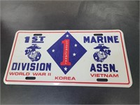 Marines license plate