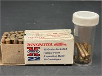 Box of 50 Winchester Super X .22 calibre Hollow