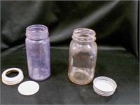 Antique Purple canning jar w/ lid/ Mason jar w/lid