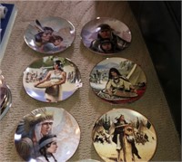 (6) Native American Collector Plates (Bradford)
