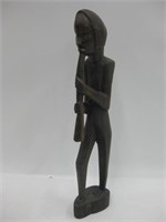 13.5" Tall African Carved Wood Statue