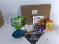 New Lot of 9 Dogs Items 
Toys, Balls, Brush,
