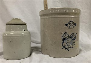 Western Stoneware Crock & Jar