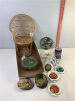 Small Wicker Chair, Coaster Sets & Misc