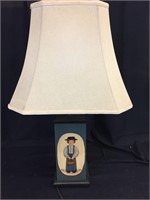 Vintage Hand Painted Farmhouse Style Lamp