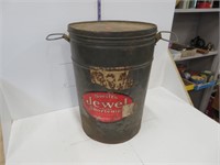 Jewel tin 17" tall x 12" dia