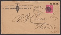 St Louis, Chicago & St Paul Railroad Corner Card U
