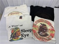 4 worn Sleepy Eye garments