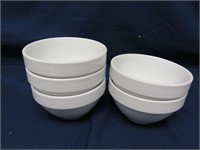 Set of 5 Williams Sonoma Essential White Bowls