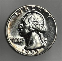 1955 Washington Silver Quarter Proof PR