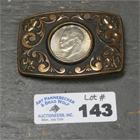 Eisenhower Dollar Belt Buckle