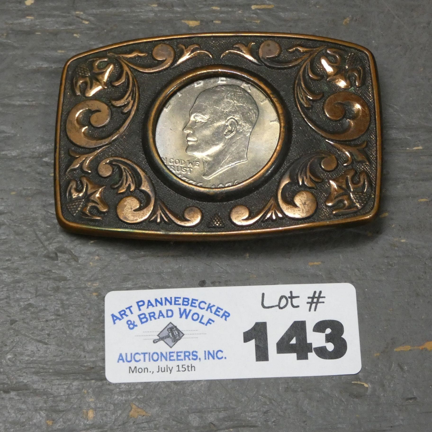 Eisenhower Dollar Belt Buckle