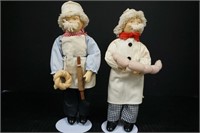 Butcher and baker dolls