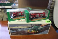 hess truck bank and 2 small hess trucks 1999
