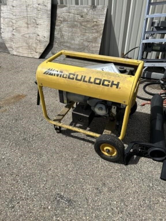 McCulloch heavy duty gas powered generator