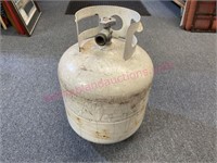 Empty propane tank