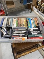 Group of VHS Tapes with tote