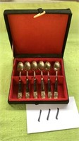 6 Antique Chinese Tea Spoons