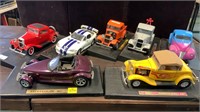 7 MODEL DIE CAST MODEL CARS