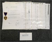 WWII USN WIA USS Enterprise 1942 Purple Heart