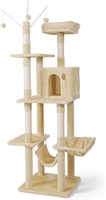 CAPHAUS 70-Inch Indoor Cat Tower Adjustable