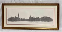Framed Print Of The Grand Palace, Brussels Signed