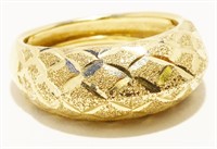 14K Y Gold Ladies Ring Sz 8 1.8g