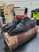 Belvedere lizard Caiman men's dress shoes size 13