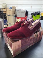 New Belvedere velvet red shoes size 13