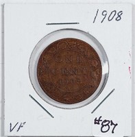 1908  Canada  Large Cent   VF