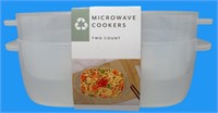 Ankyo clear microwave cooker bowls 2 count