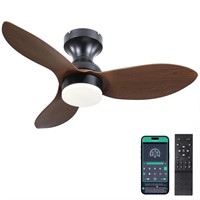 Low Profile Flush Mount Ceiling Fans with Lights a