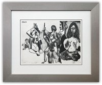 After Pablo Picasso- Offset Lithograph "From The 3