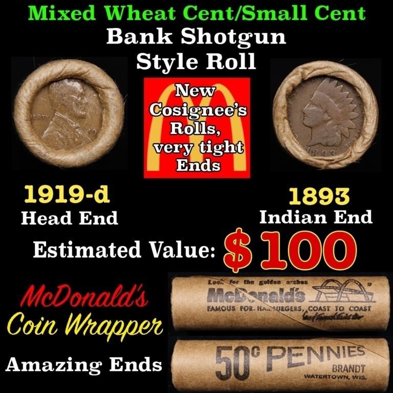 Small Cent Mixed Roll Orig Brandt McDonalds Wrappe