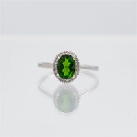 Beautiful High End Natural Chrome Diopside Ring