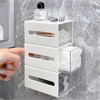 Wall Mounted Qtip Holder Canisters  Bathroom