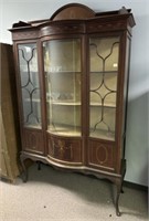 Georgian Style Tall Mahogany China Cabinet