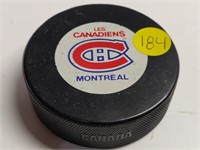 MONTREAL CANADIANS HOCKEY PUCK