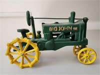Vintage Big John Cast Iron Tractor Decor
