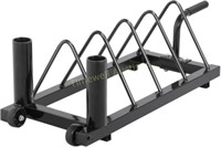 Yaheetech Barbell Rack with Handle  Black
