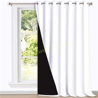 NICETOWN Blackout Curtains  100x108in  White