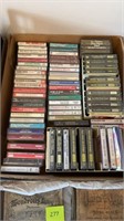 A lot of cassette tapes various genres